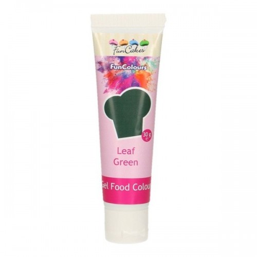SLEVA:  FunColours - gelová barva - zelená - LEAF GREEN  - 30g