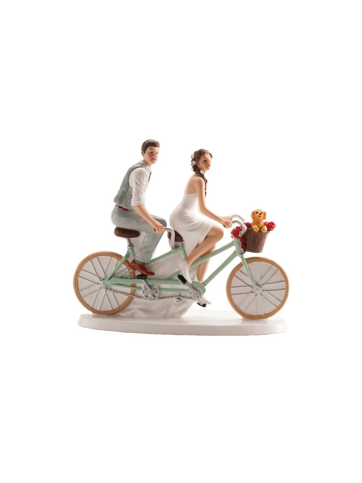 Wedding cake toppers - on a bicycle