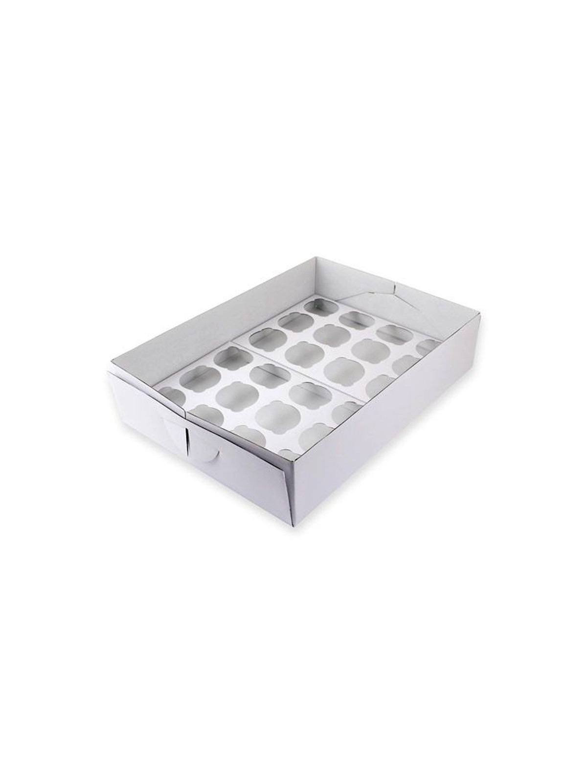 PME Muffin box / CupCakes - białe - 24