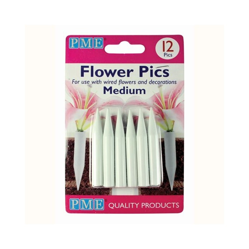 PME zápich na živé květiny - střední 12ks