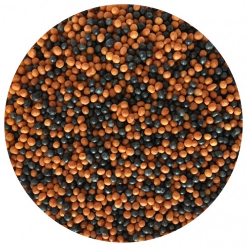 BaKery Sugar Beads - Glaze - Orange/Black - 50g