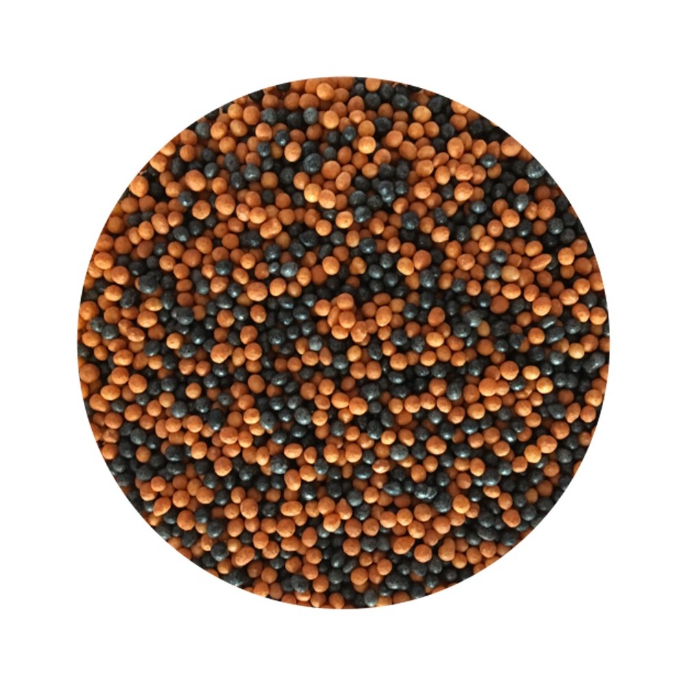 BaKery Cukrové perličky - máček - oranžový/černý - 50g