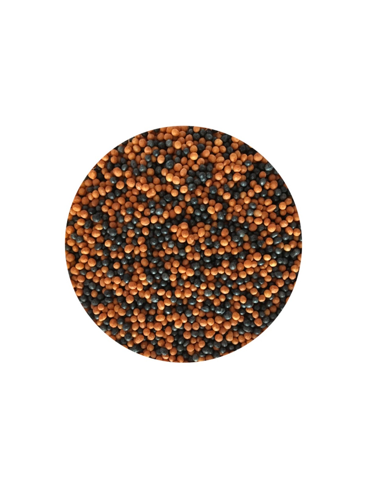 Bäckerei Zuckerperlen - Überzug - Orange/Schwarz - 50g