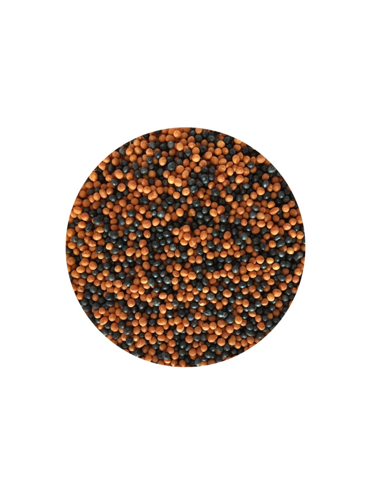 BaKery Cukrové perličky - máčik - oranžový / čierny - 50g