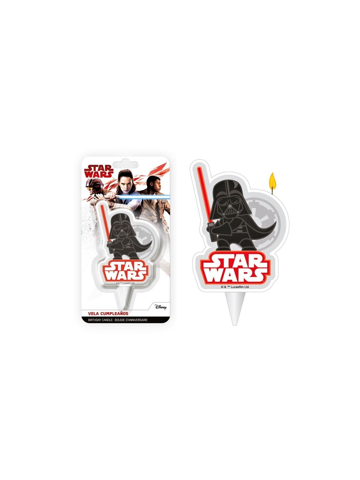 Decorative cake candle - DARTH VADER - small - 1pc