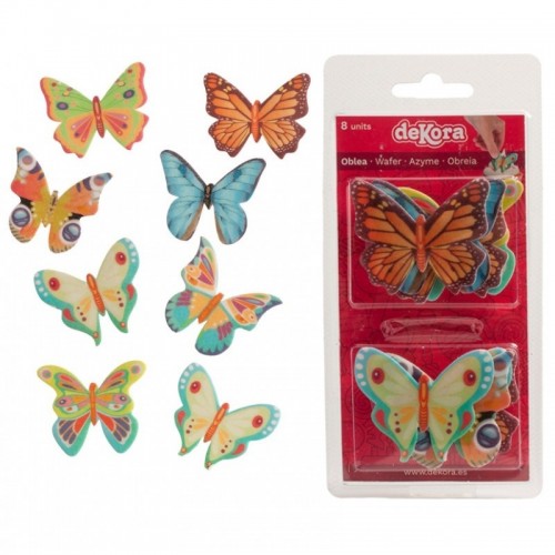 Dekora essbares Papier - Schmetterlinge 8pcs