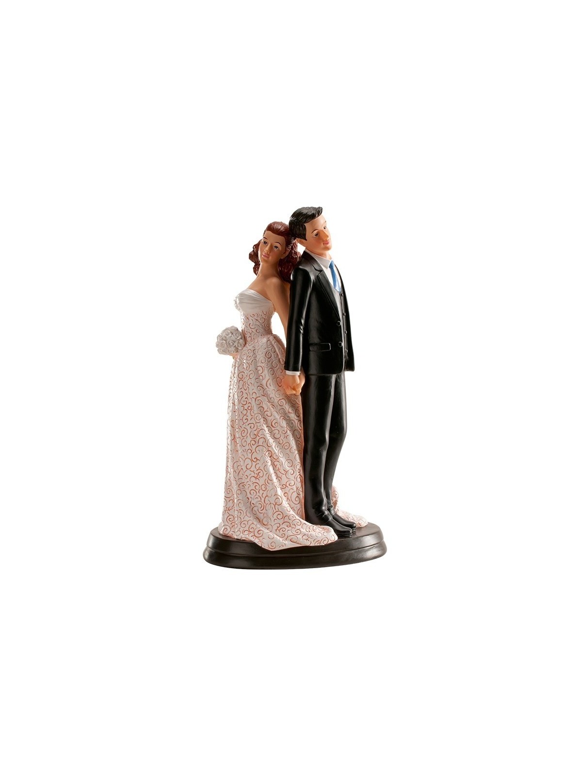 Svatební figurky - zády k sobě