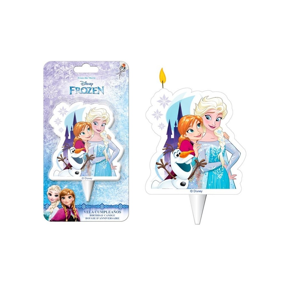 Decorative cake candle - Frozen - Elsa, Anna, Olaf - 1pc