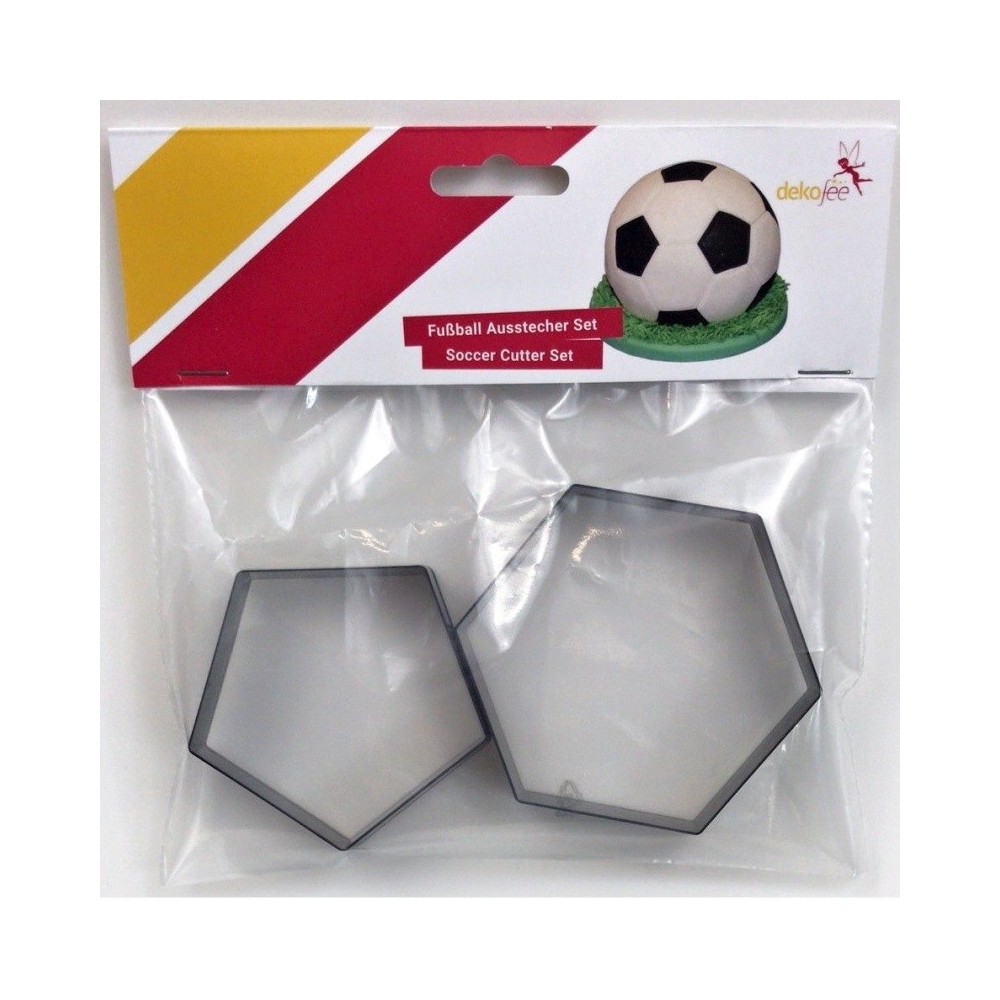 Deco cutter - football - 2 pieces