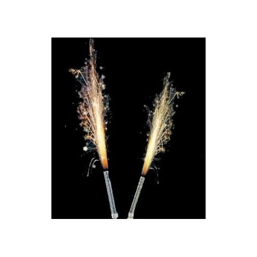 Cake fireworks - Gold / star -  12pcs / 12cm