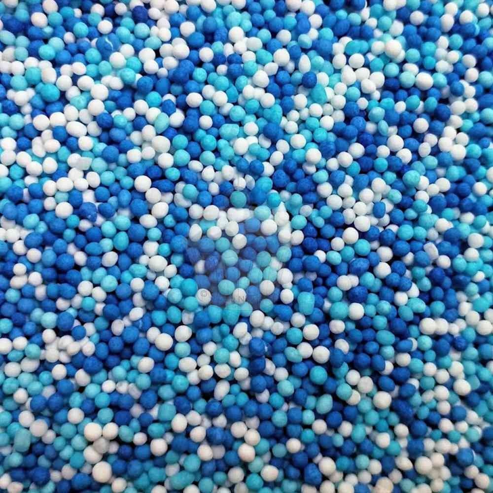 Perełki cukrowe - mak - białe / niebieskie / St. Blue - 100g