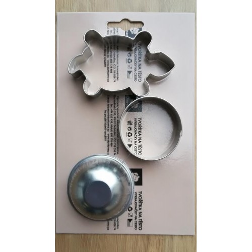 Cookie cutter set - 3D turtle