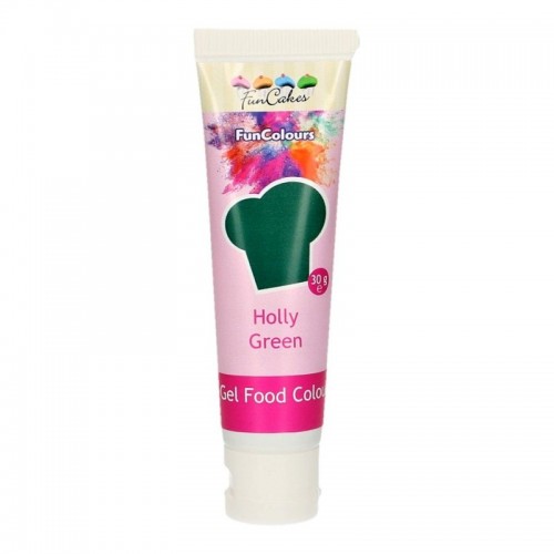 FunCakes - gélová farba - zelená - Holly green  30g