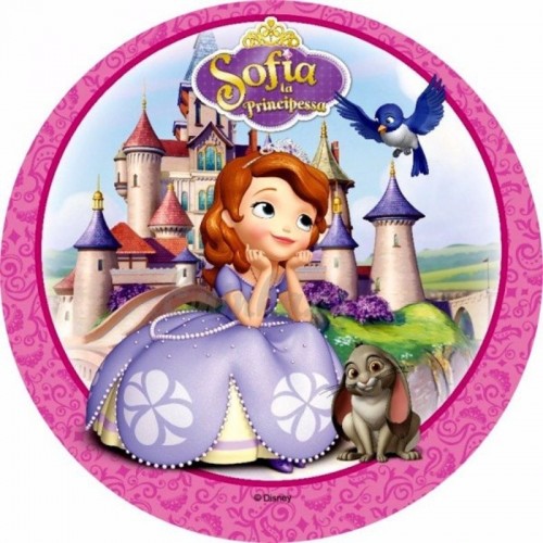 Edible paper Round - Princess Sofia the First - dreamy