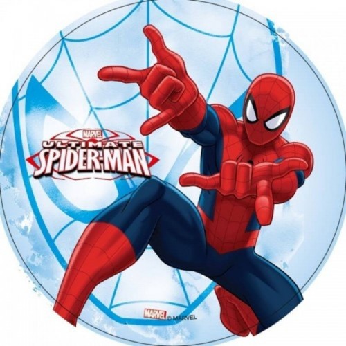 Essbares rundes Papier - Spiderman