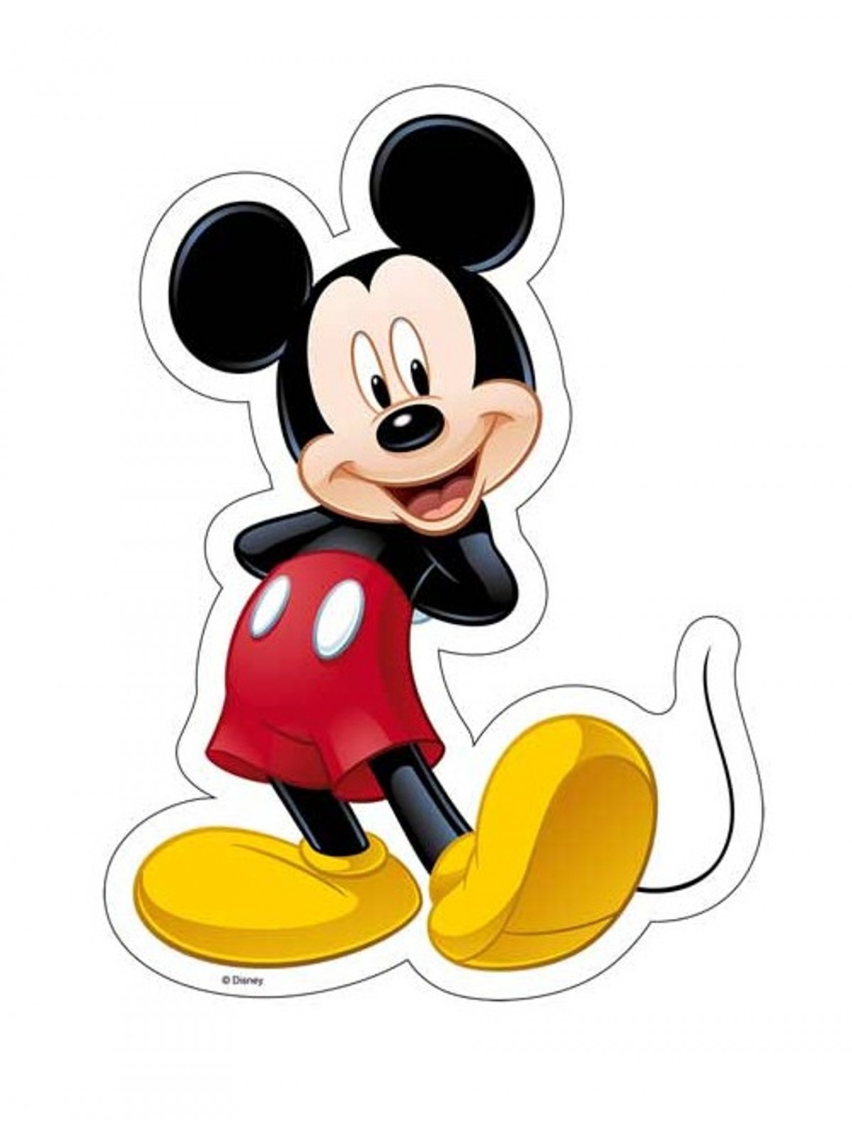 Edible paper Silhouette - Mickey Mouse 25cm / 1pc