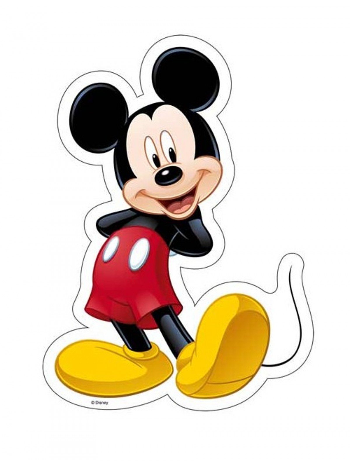 Jedlý papier Silueta  - Mickey Mouse 25cm / 1ks