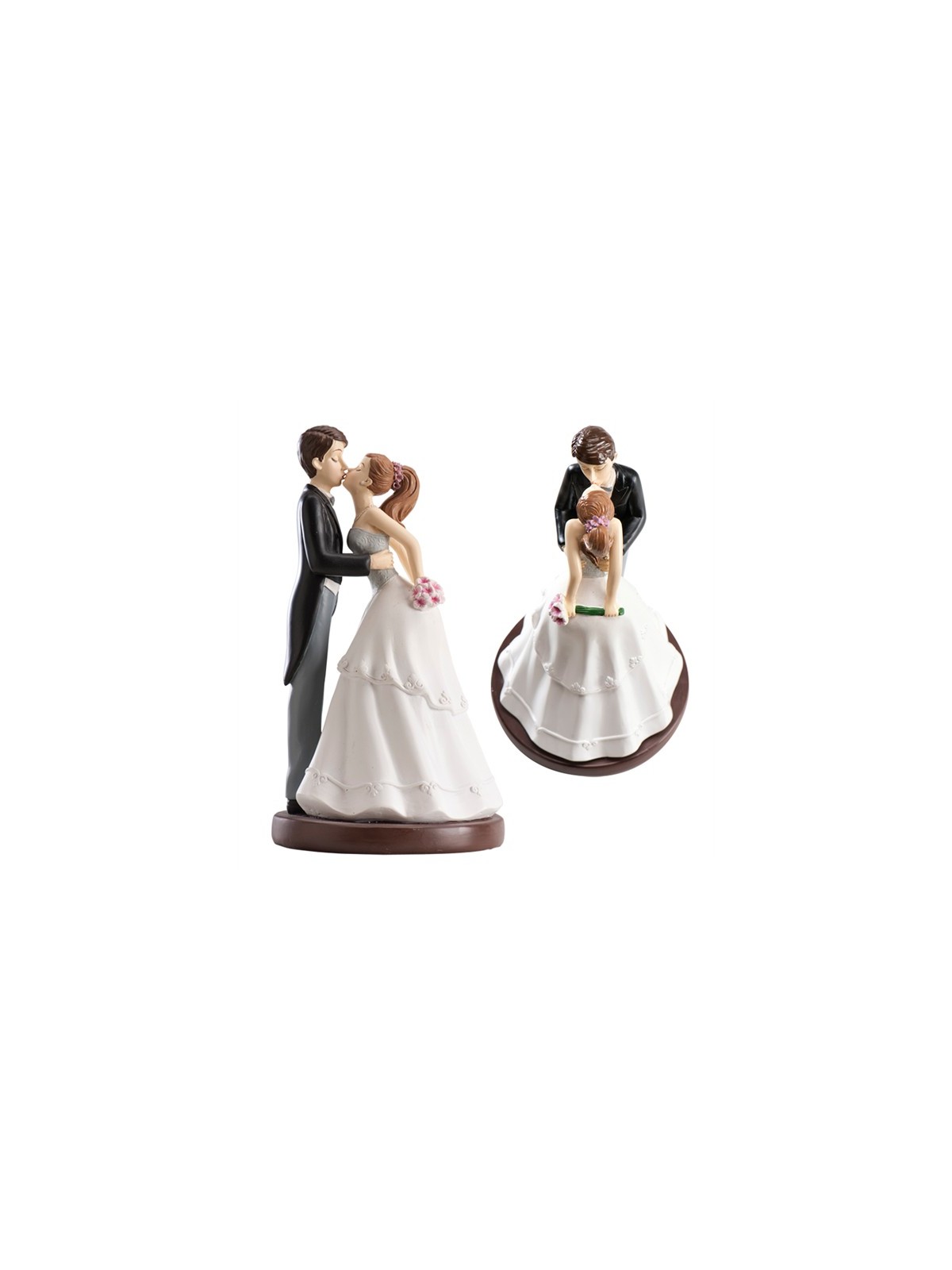 Svatební figurky - polibek nakloněná