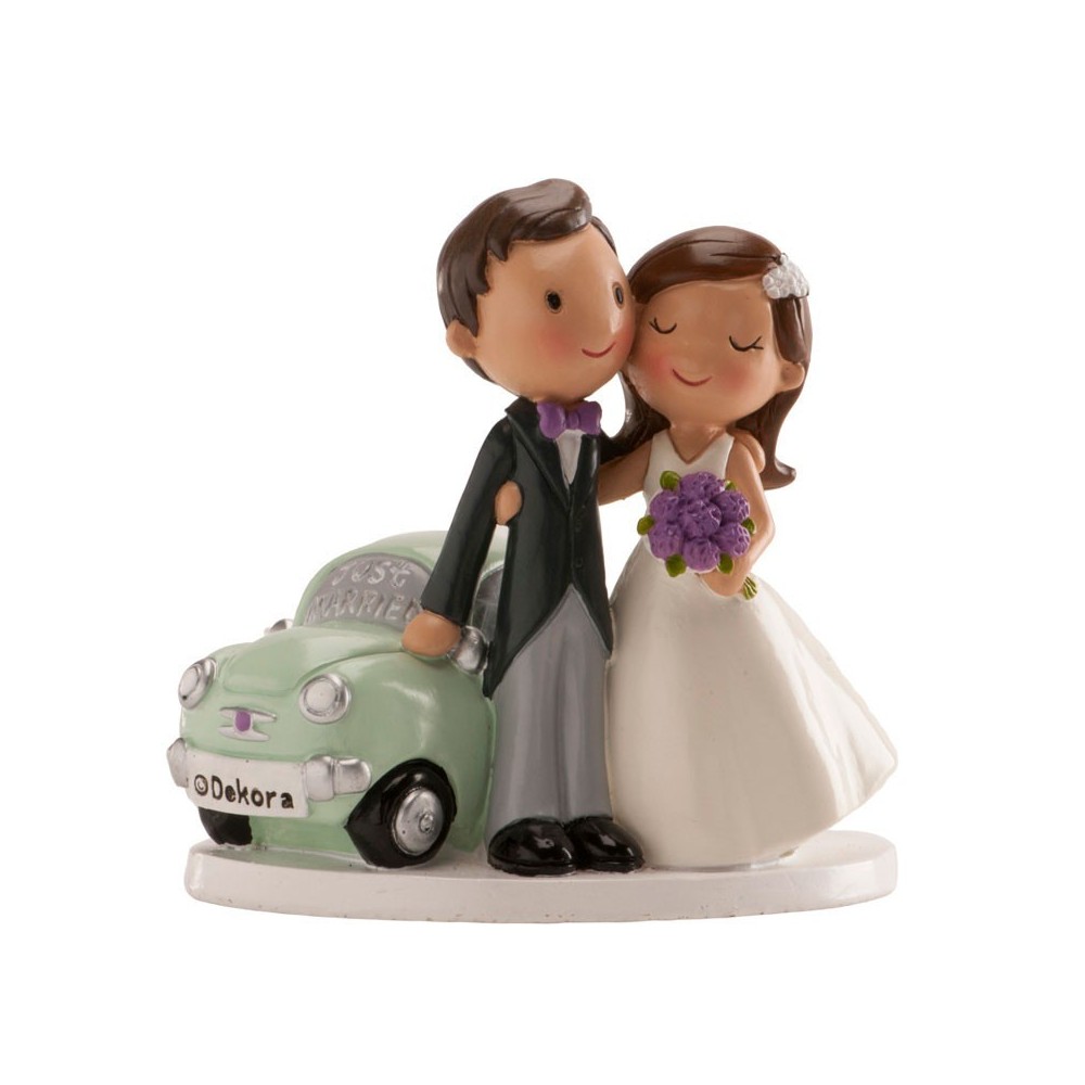 Svatební figurky - Just Married Car