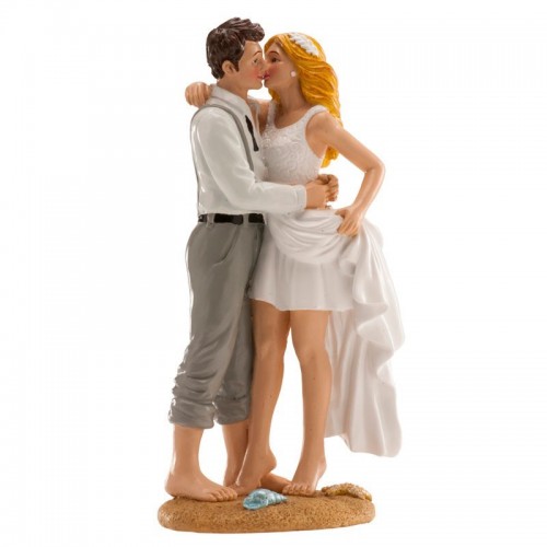 wedding figurines - on the beach