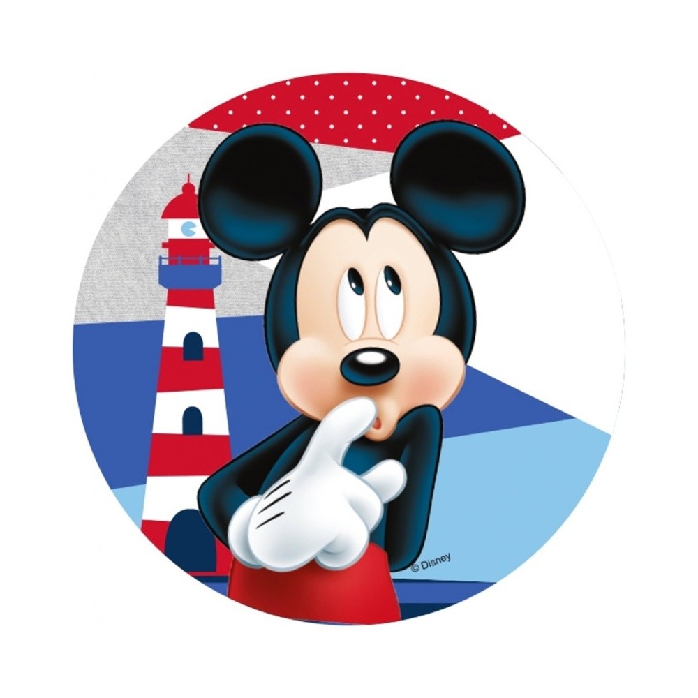 Jedlý papier karta guľatý - Mickey Mouse - maják