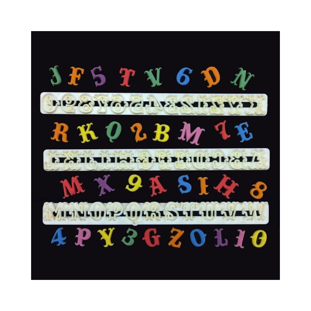 FMM Large Alphabet and Numbers - Carnival 2.2cm