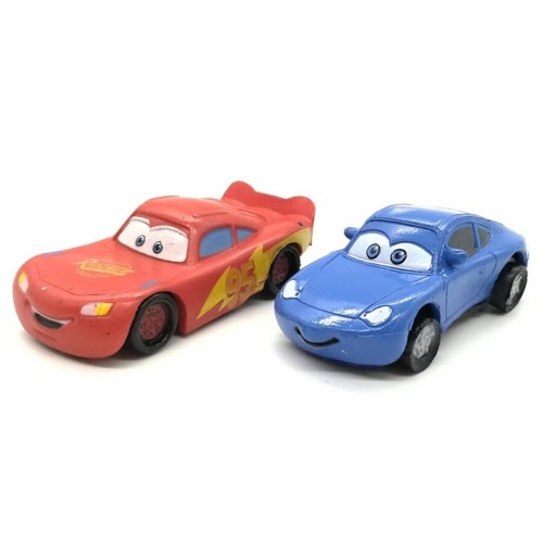 DeKora  - Dekorative Figur - Cars - McQueen + Sally