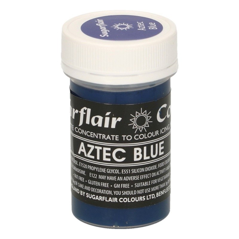 Sugarflair gelová barva - Aztec Blue - 25g