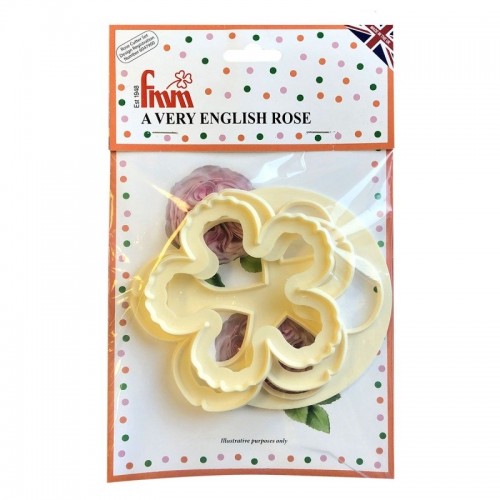 FMM plunger cutters - English rose - 3pcs