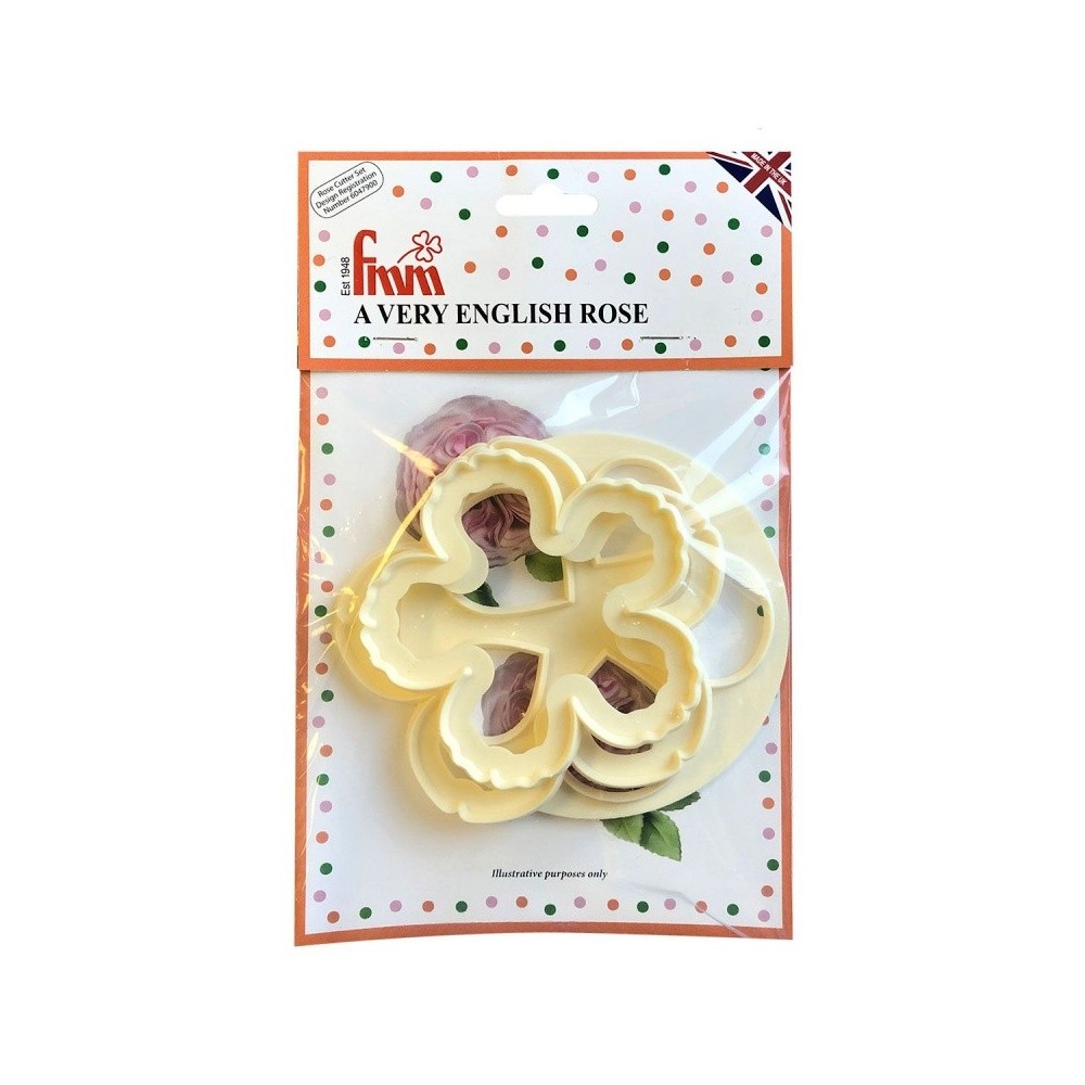 FMM plunger cutters - English rose - 3pcs