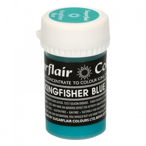 Sugarflair gel paste colour - Kingfisher Blue - 25g