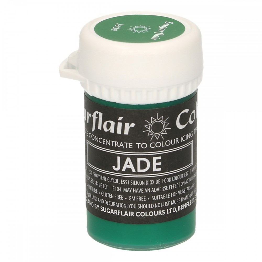 Sugarflair pastelová gelová barva - Jade - 25g