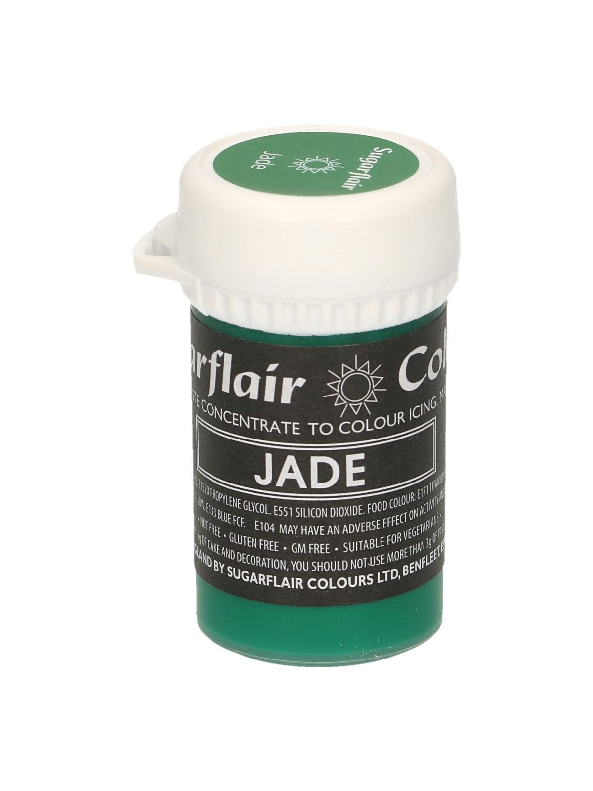 Sugarflair pastelová gelová barva - Jade - 25g