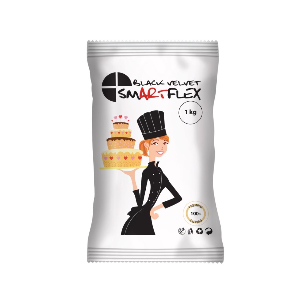 Smartflex Čierna sametová 1kg - krycí hmota