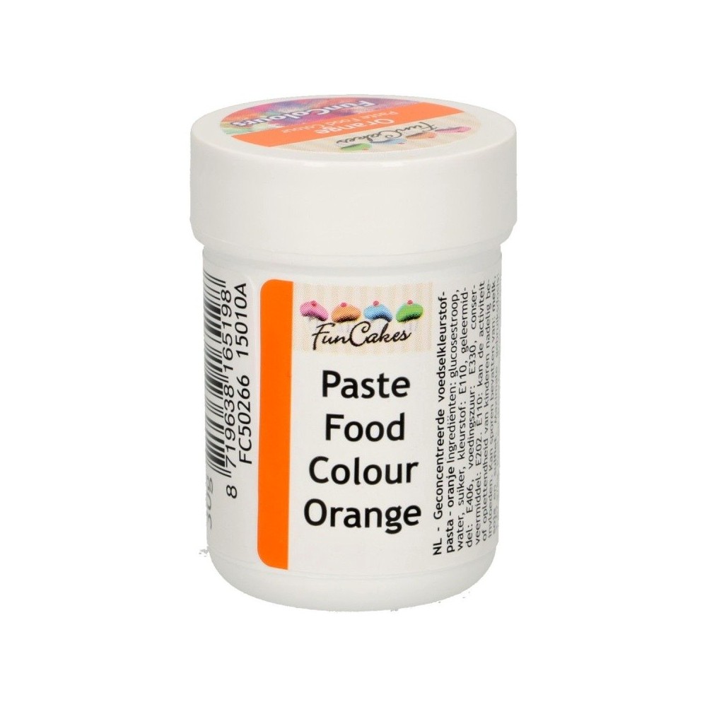 FunColours orange - gel colour - orange - pot - 30g