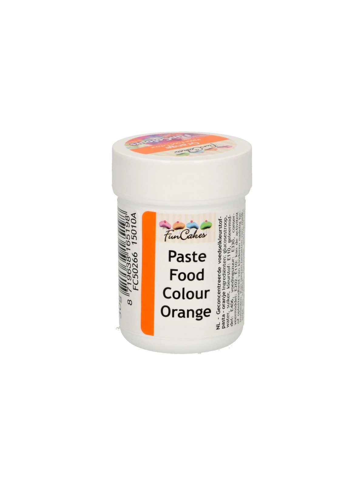 FunColours paste food colour -  orange - cup 30g