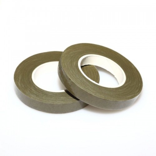 Arrangement ribbon - moss green 12mm.