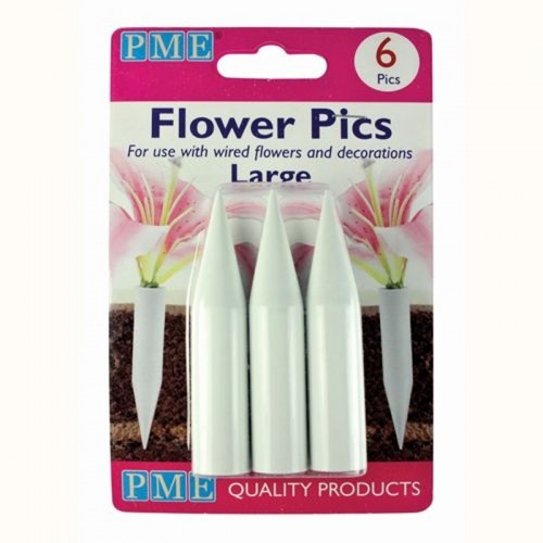 PME flower picks - large 6pcs