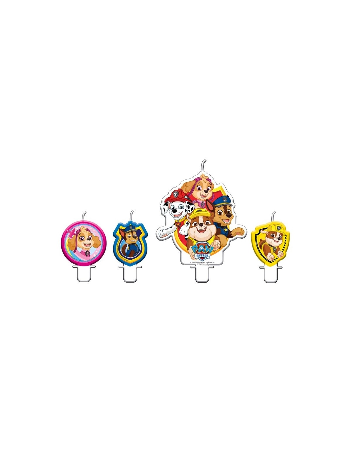 Mini cake candle - Paw Patrol - 4pcs