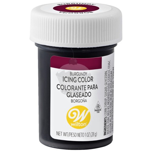 Wilton gelová barva Burgundy  28g - bordo