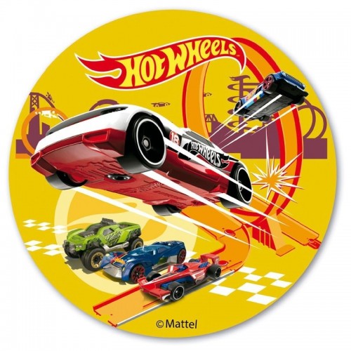 Decor - Edible paper round - Hot Wheels