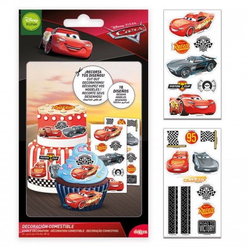 DeKora Edible paper - Cars - 2pcs