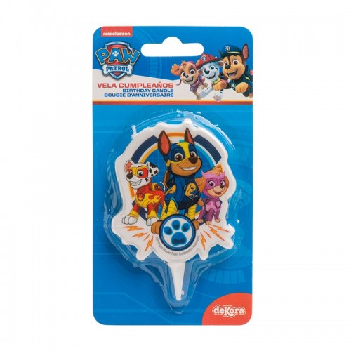 Dekoratívna tortová sviečka - PAW patrol - labka - 1 kus.