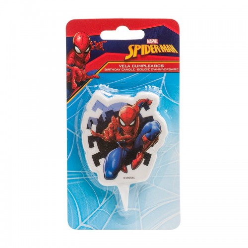 Dekora  Tortová sviečka - Spiderman 2D -  pavúk - 1ks