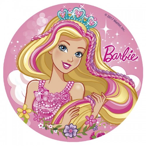 Decor - fondant sheet - Barbie 16cm