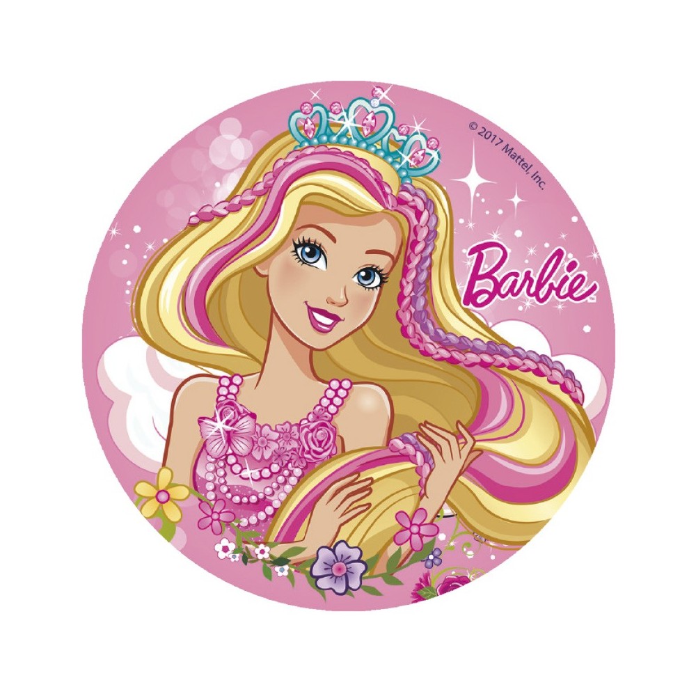 Decor - fondant sheet - Barbie 16cm