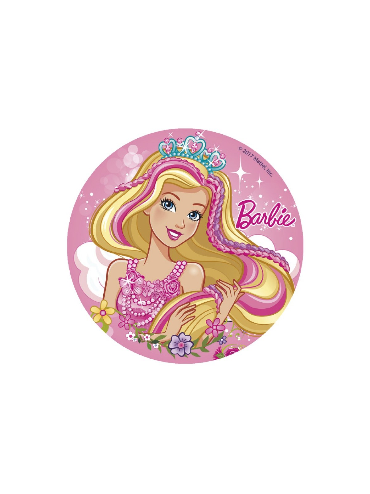 Decor - fondant sheet - Barbie 16cm