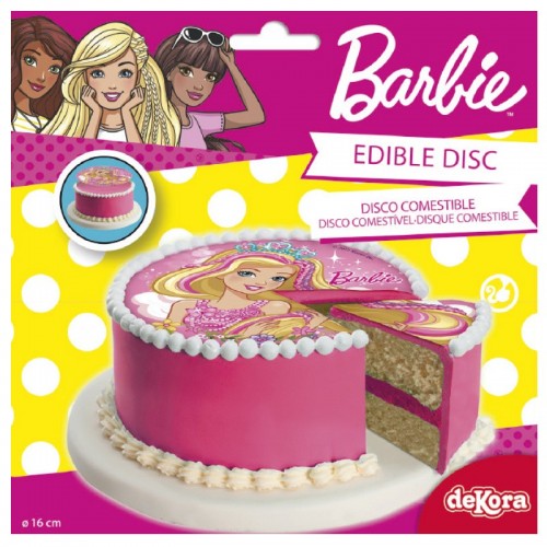 Decor - fondant sheet - Barbie 16cm