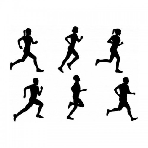 Vykrajovátka - siluety běžců - runner - 6ks