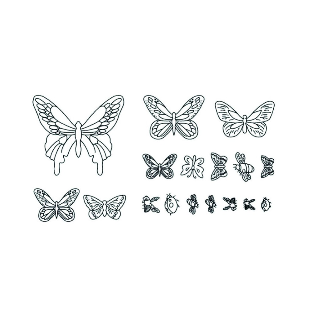Cutters patchwork - butterfly - 17pcs